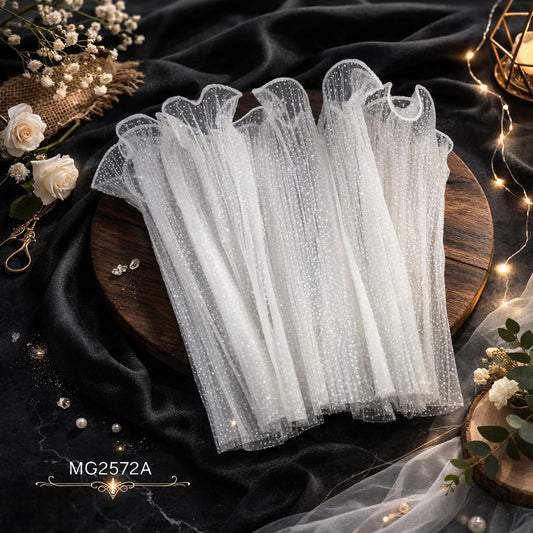 Gift To Love | Snow Wrapping Paper Net Wrinkled | Color : White | Code : MG2572A