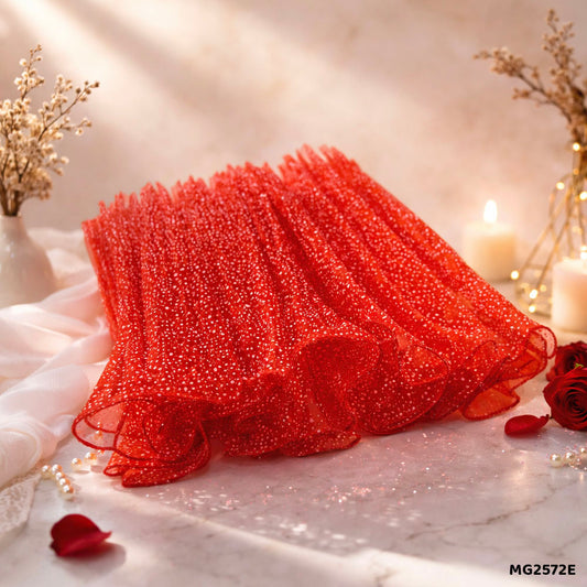 Gift To Love | Snow Wrapping Paper Net Wrinkled | Color : Red | Code : MG2572E