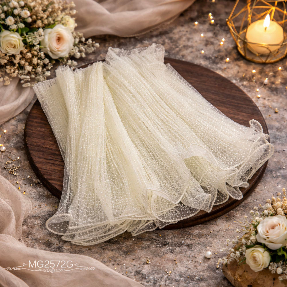 Gift To Love | Snow Wrapping Paper Net Wrinkled | Color : Off White | Code : MG2572G