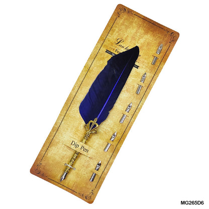 Gift To Love | Feather Ink Pen | Color : Silver | Code : MG265D6