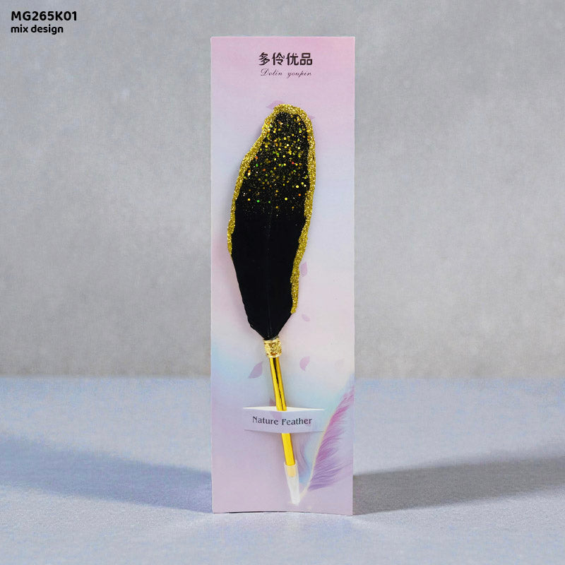 Gift To Love | Glitter N Dots Feather Pen | Code : MG265K01