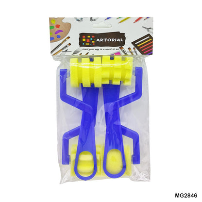 Gift To Love | Sponge Plastic Handle | Color : Blue | Pcs : 4 Pc | Code : MG2846