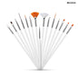 Gift To Love | Paint Brush White Handle | Pcs : 15 Pcs | Code : MG2849