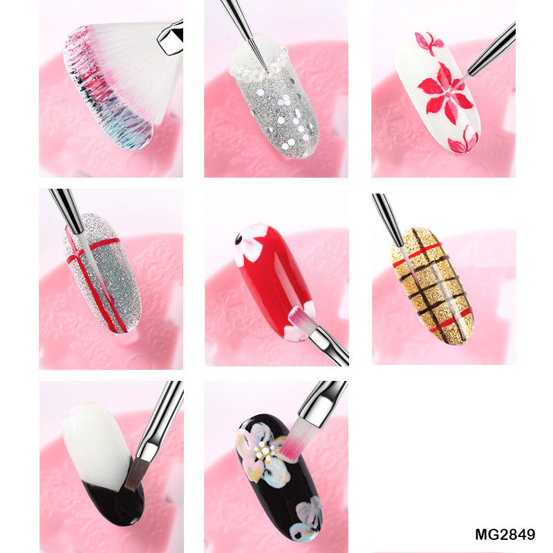 Gift To Love | Paint Brush White Handle | Pcs : 15 Pcs | Code : MG2849