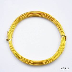 Gift To Love | Metal Wire | Color : Gold | Size : 5 Mtr 1 Mm | Code : MG311