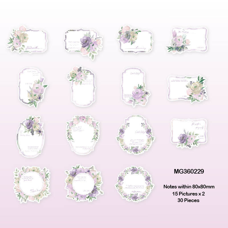 Mg360229 Blooming Dreamer Paper Cutout Sticker 30P