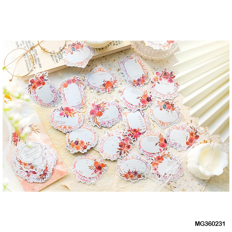 Mg360231 Blooming Dreamer Paper Cutout Sticker 30P-Gift To Love-Art & Craft