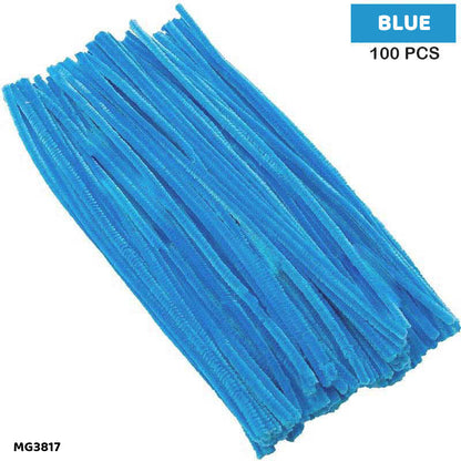 Gift To Love | Craft Pipe Cleaner | Color : Blue | Size : 7 Mm X 30 Cm | Pcs : 100 Pcs | Code : MG3819