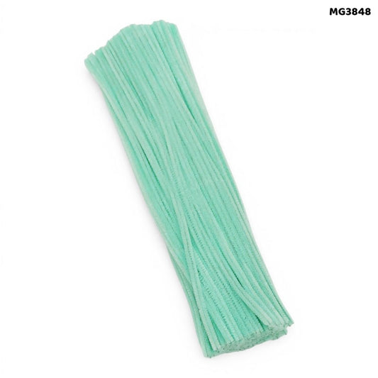Gift To Love | Craft Pipe Cleaner | Color : Sea Green | Size : 7 Mm X 30 Cm | Pcs : 100 Pcs | Code : MG3848_OLD
