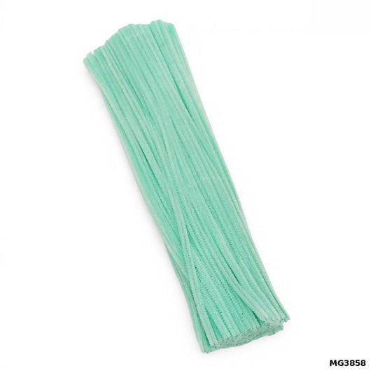 Gift To Love | Craft Pipe Cleaner | Color : Soft Sea Green | Size : 7 Mm X 30 Cm | Pcs : 100 Pcs | Code : MG3858