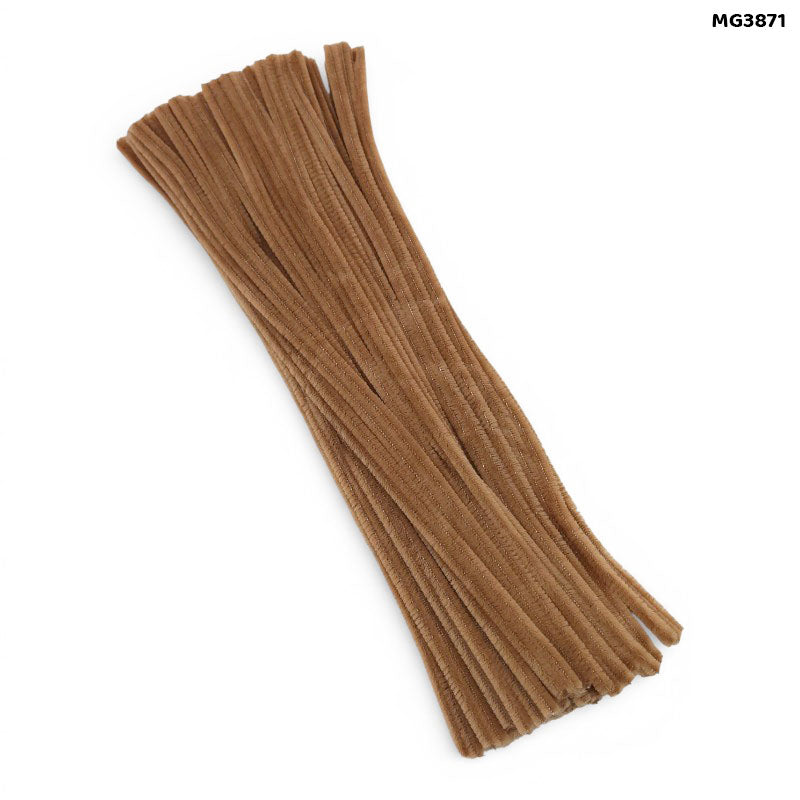 Gift To Love | Craft Pipe Cleaner | Color : Brown | Size : 7 Mm X 30 Cm | Pcs : 100 Pcs | Code : MG3871