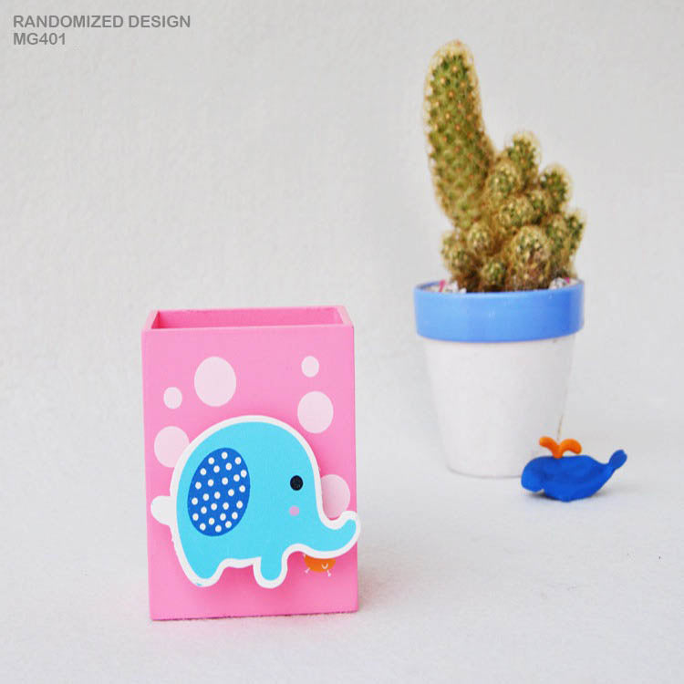 Wooden Cartoon Animal Pen Holder (Mg401)