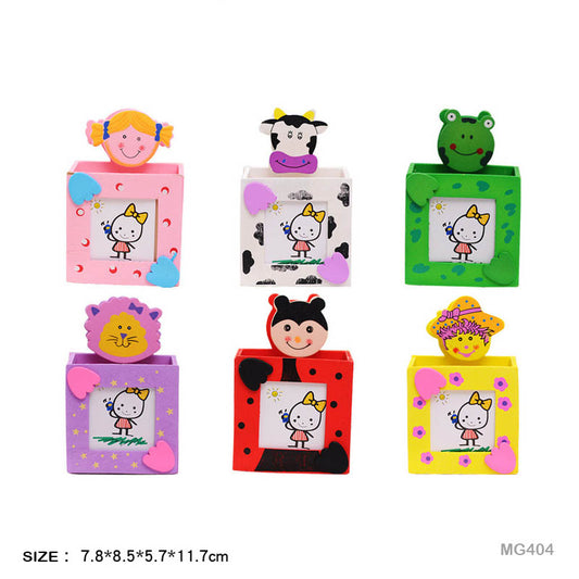 Gift To Love | Wooden Pen Stand With Clip | Code : MG404