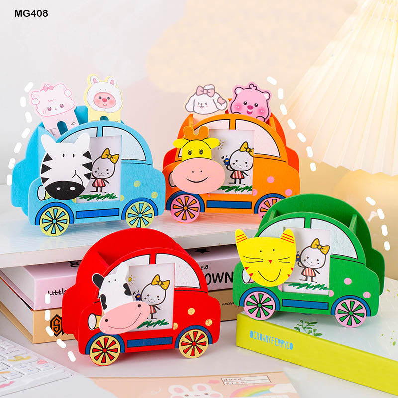 Wooden Car Pen Stand (Mg408)-Gift To Love-Art & Craft