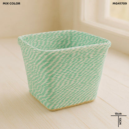 Gift To Love | Paper Thread Decoration Basket | Size : Square | Code : MG41709