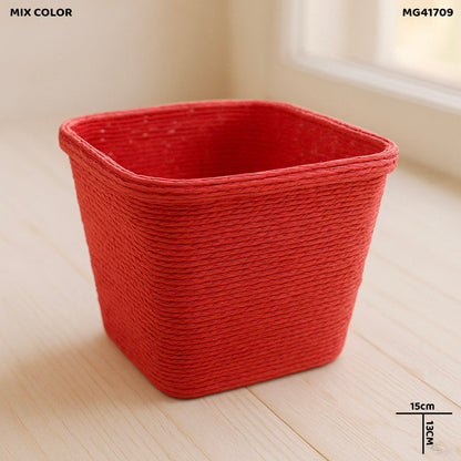 Gift To Love | Paper Thread Decoration Basket | Size : Square | Code : MG41709