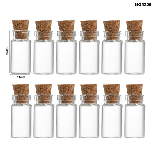 Gift To Love | Message Bottle Mini | Size : 11 Mm X 23 Mm | Pcs : 12 Pc | Code : MG42026