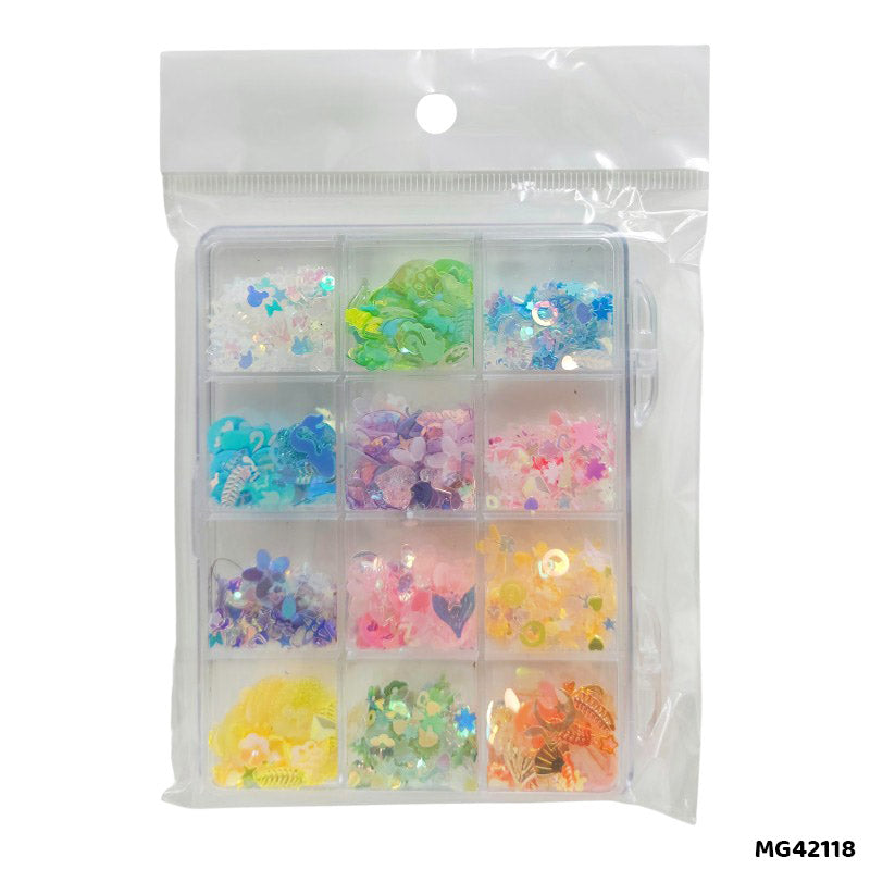 Gift To Love | Resin Craft Sequins 12 Compartment | Code : MG42118