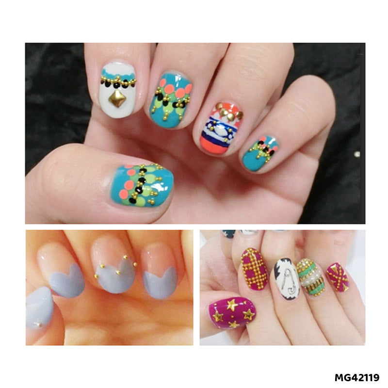 Gift To Love | Nail Art Small Beads | Pcs : 12 Compartment | Code : MG42119