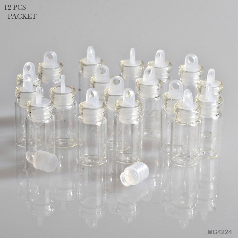 Craft & Storage Message Bottle Mini 12 Pcs 11 Mm X 22 Mm-Gift To Love-Art & Craft