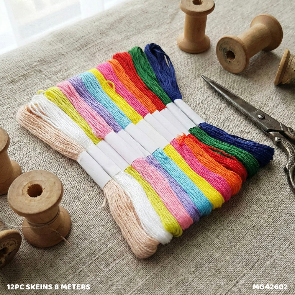 Gift To Love | Thread Skeins | Size : 8 Meters | Pcs : 12 Pc | Code : MG42602