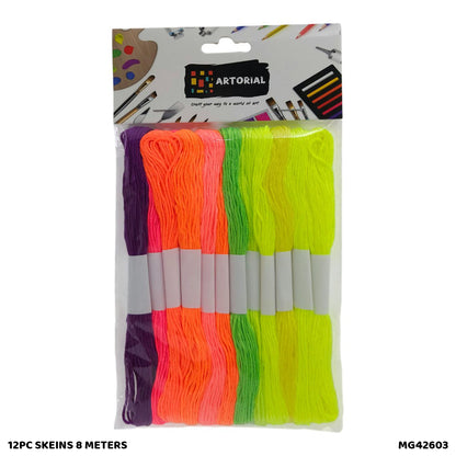 Gift To Love | Thread Skeins | Size : 8 Meters | Pcs : 12 Pc | Code : MG42603