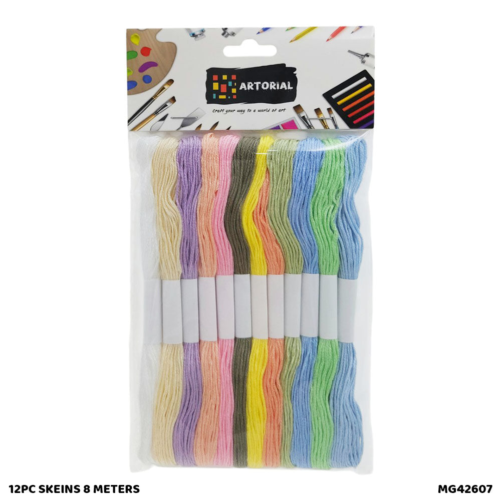 Gift To Love | Thread Skeins | Size : 8 Meters | Pcs : 12 Pc | Code : MG42607