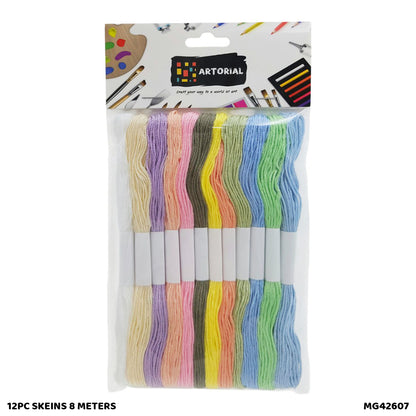 Gift To Love | Thread Skeins | Size : 8 Meters | Pcs : 12 Pc | Code : MG42607