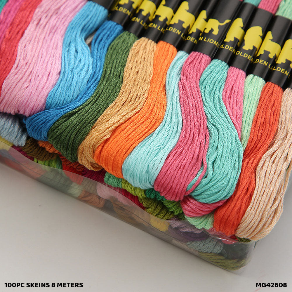 Gift To Love | Thread Skeins | Size : 8 Meters | Pcs : 100 Pc | Code : MG42608