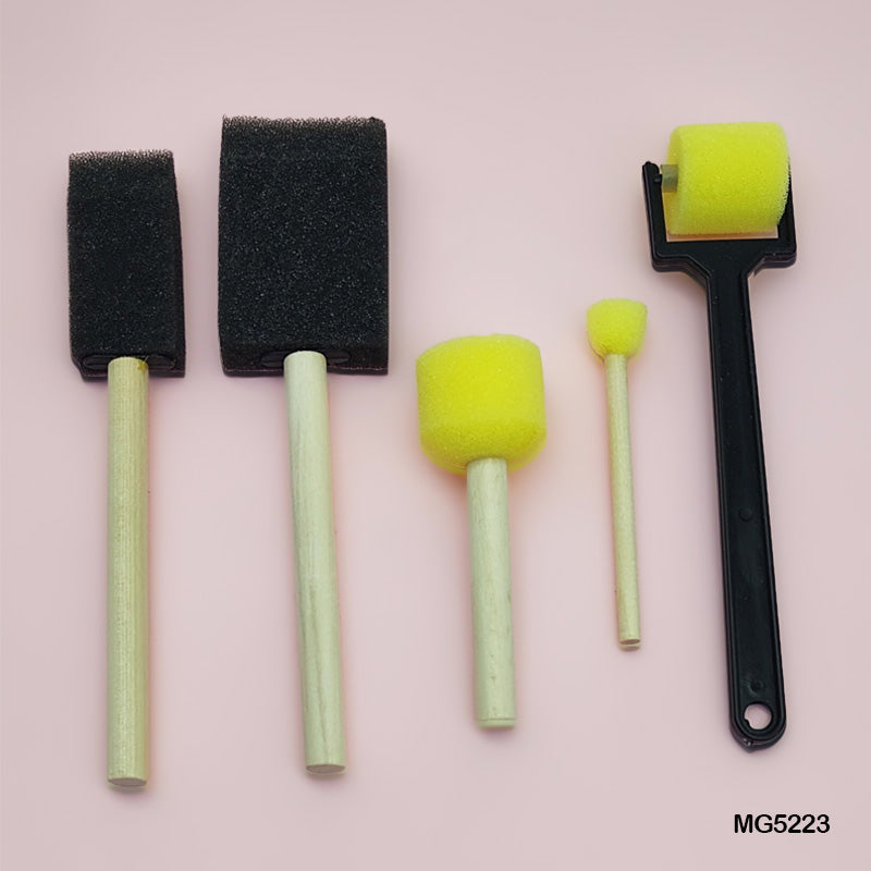 Gift To Love | Mixed Sponge Brush And Tool | Pcs : 5 Pcs | Code : MG5223