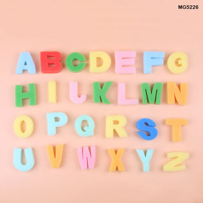Gift To Love | Alphabet Letter Sponge | Color : Multi-Color | Code : MG5226