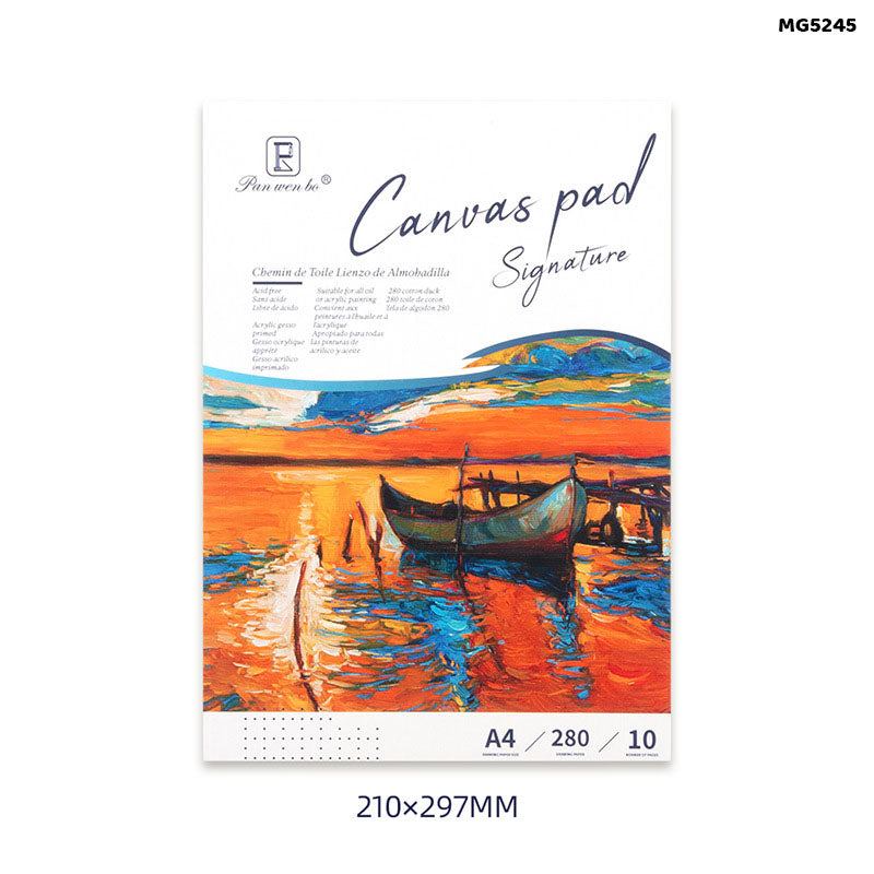 Gift To Love | Canvas Pad | Size : A4 (210 X 297 Mm) | Pcs : 10 Sheets | Code : MG5245
