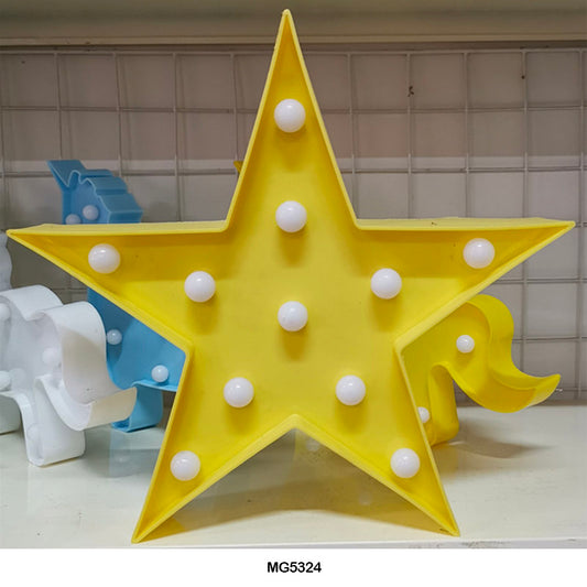 Gift To Love | Star Shape Led Box | Color : Yellow | Code : MG5324