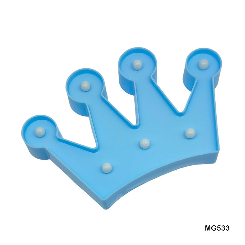 Gift To Love | Crown Shape Led Box | Color : Blue | Code : MG533