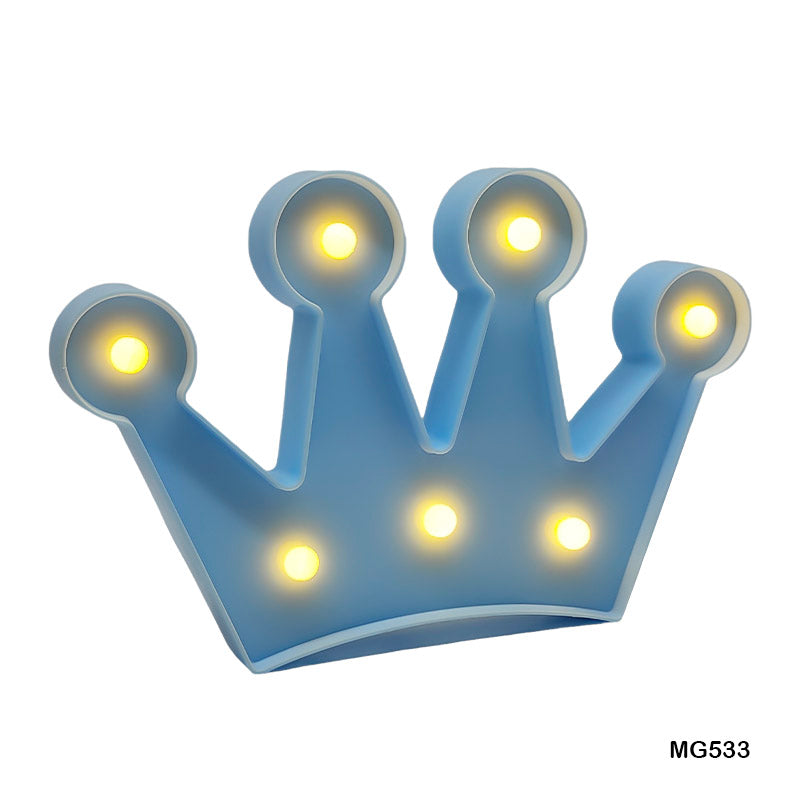 Gift To Love | Crown Shape Led Box | Color : Blue | Code : MG533