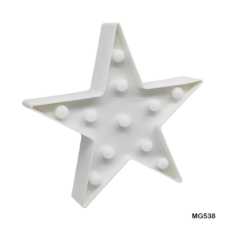 Gift To Love | Star Shape Led Box | Color : White | Code : MG538