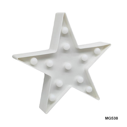 Gift To Love | Star Shape Led Box | Color : White | Code : MG538