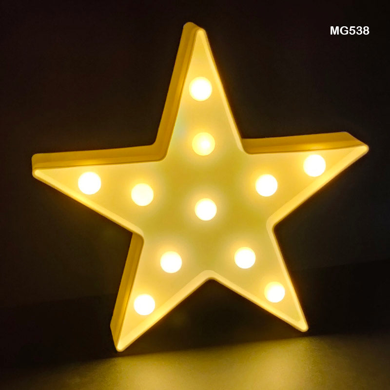 Gift To Love | Star Shape Led Box | Color : White | Code : MG538