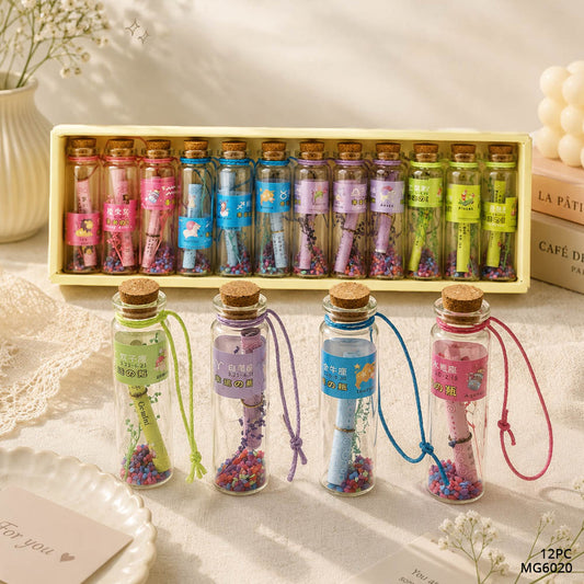 Gift To Love | Glass Message Bottle 12PCS | Code : MG6020