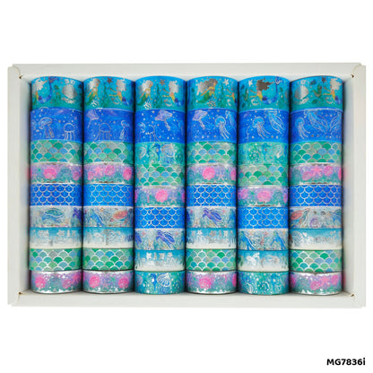 Gift To Love | Washi Tape | Size : 15 Mm X 2 Mtr | Pcs : 60 Pcs | Code : MG7836I