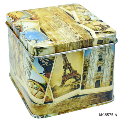 Gift To Love | Metal Gift Box Printed Square | Size : 85 X 85 X 75 Mmh | Code : MG8575-A