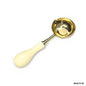 Gift To Love | Wax Melting Spoon Cream Wooden S Handle | Code : MG8701B