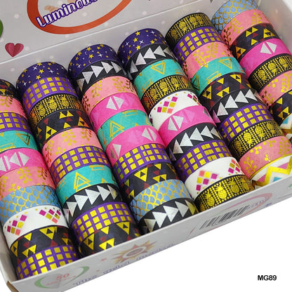 Gift To Love | Washi Tape Gold Medal | Size : 15 Mm X 3 Mtr | Pcs : 60 Pcs | Code : MG89