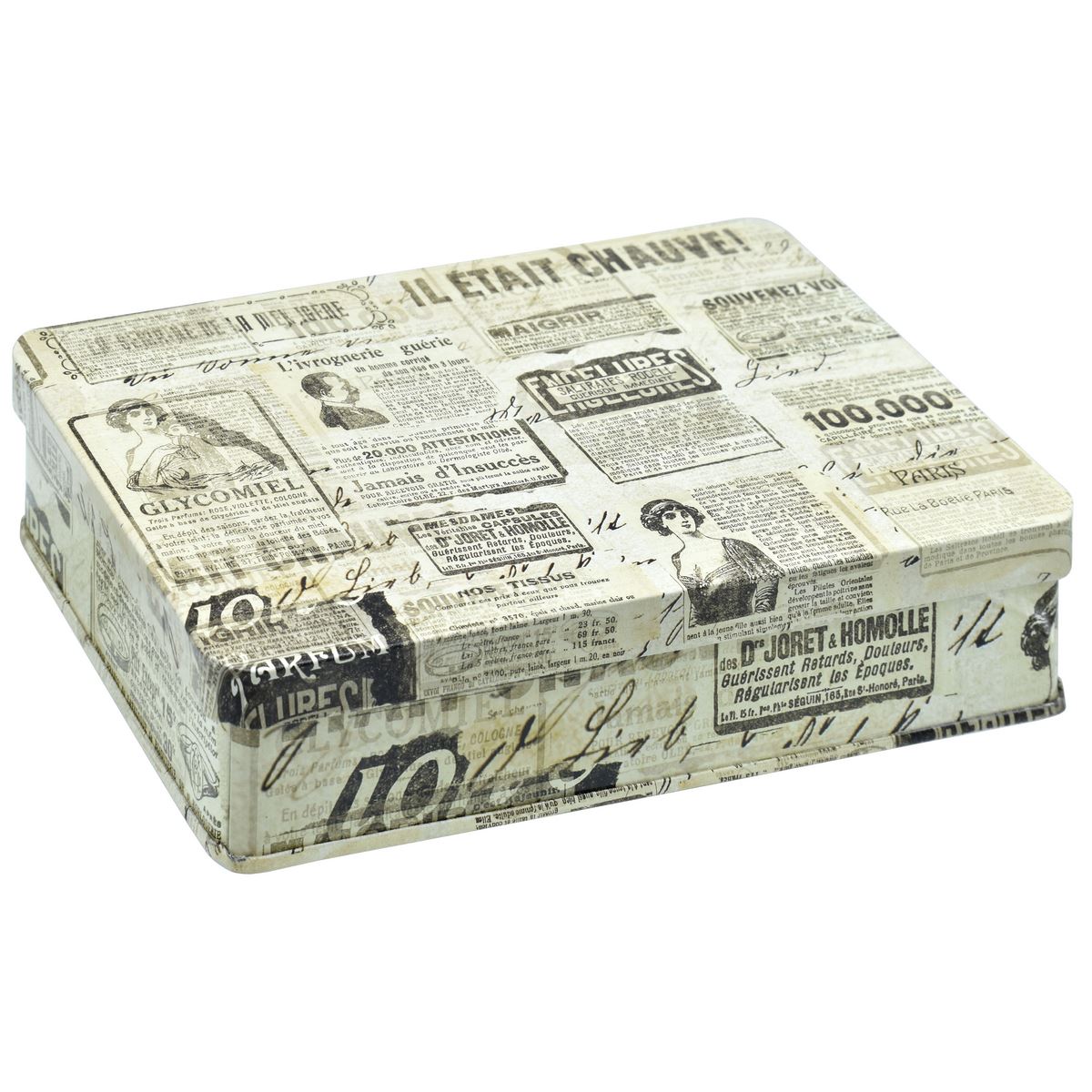 Gift To Love | Metal Gift Box Print Rect Tins | Size : 221 X 141 X 47 Mm | Code : MGBR01