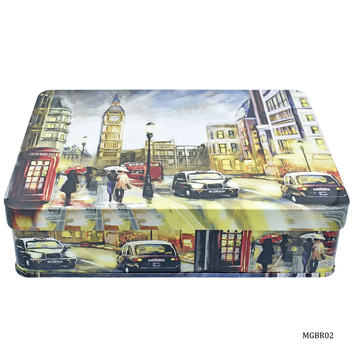 Gift To Love | Metal Gift Box Print Rect Tins | Size : 221 X 141 X 47 Mm | Code : MGBR02