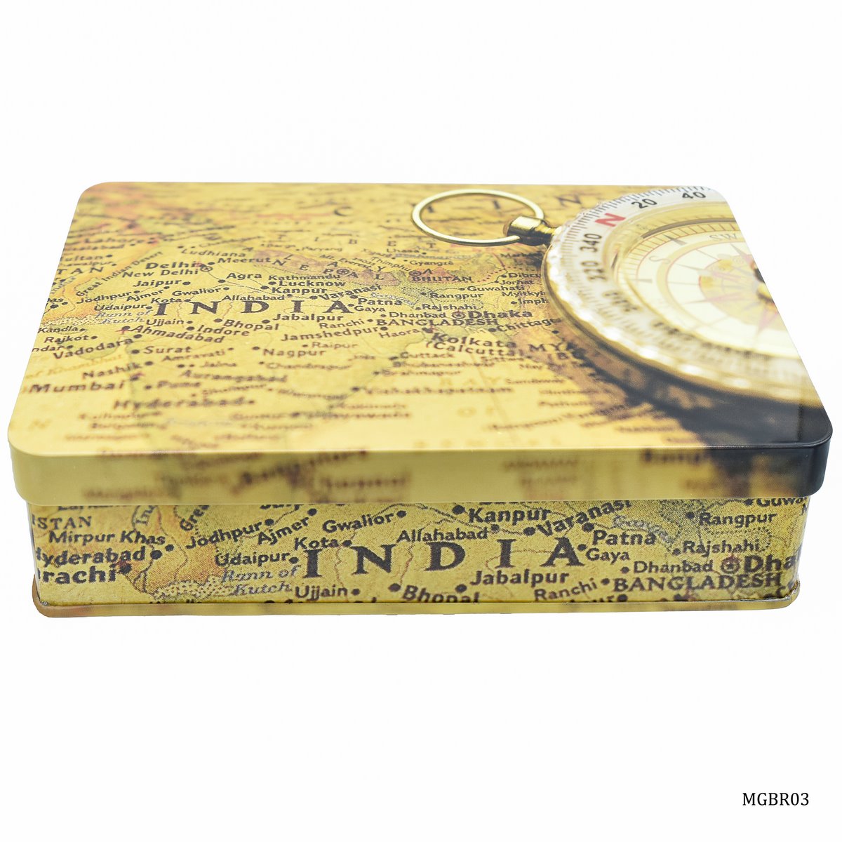 Gift To Love | Metal Gift Box Print Rect Tins | Size : 221 X 141 X 47 Mm | Code : MGBR03