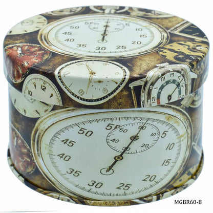 Gift To Love | Metal Gift Box Print Round | Size : 92 X 60 Mmh | Code : MGBR60-B