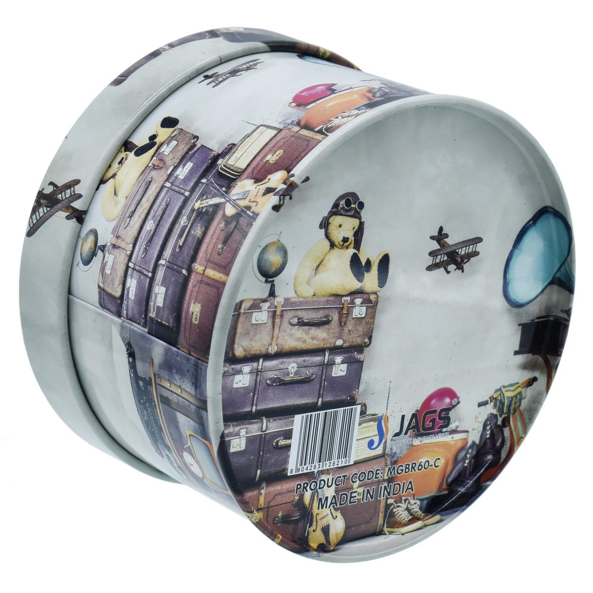 Gift To Love | Metal Gift Box Print Round | Size : 92 X 60 Mmh | Code : MGBR60-C