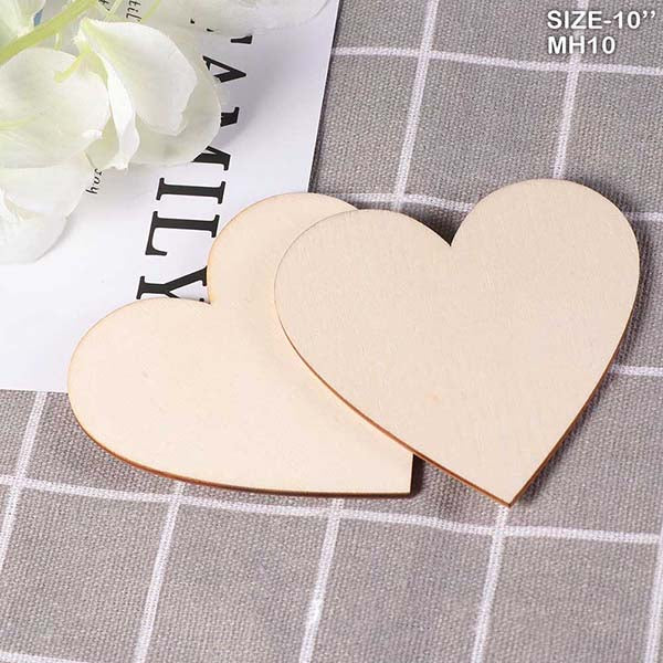 Gift To Love | Mdf Heart | Size : 10 Inch | Pcs : 10 Pcs | Code : MH10