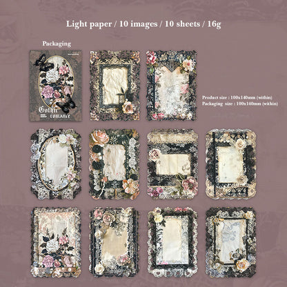 Gift To Love | Gothic Style Deco Sticker Pack | Pcs : 10 Pc | Code : MHDGTLM006